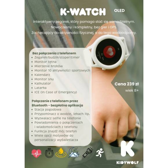 Kidywolf - K-Watch - smartwach - zegarek dla dzieci
