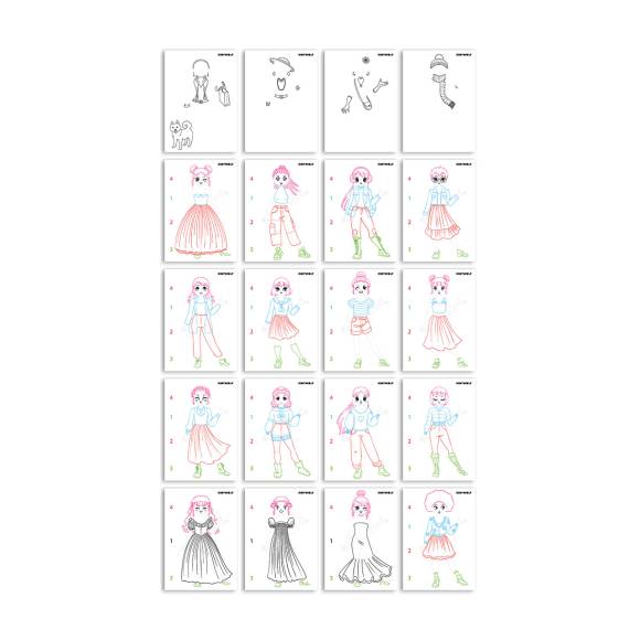 Kidywolf - Kidydraw-pro FASHION - tablet rysunkowy podświetlany dwustronny