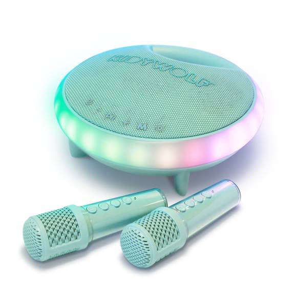 Kidykaraoke zestaw do karaoke głośnik z 2 mikrofonami