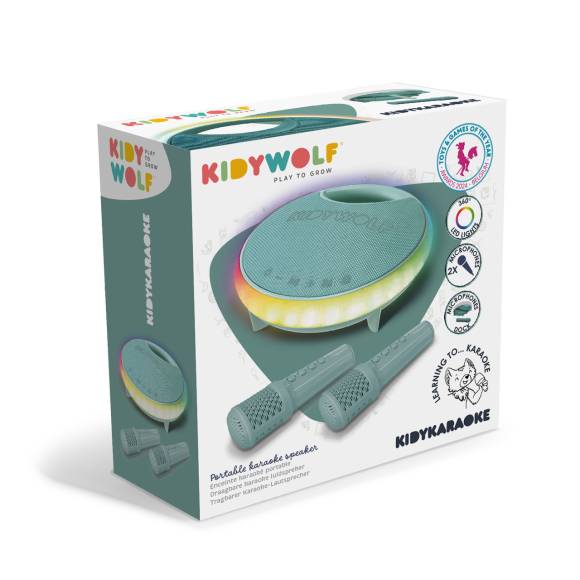 Kidykaraoke zestaw do karaoke głośnik z 2 mikrofonami