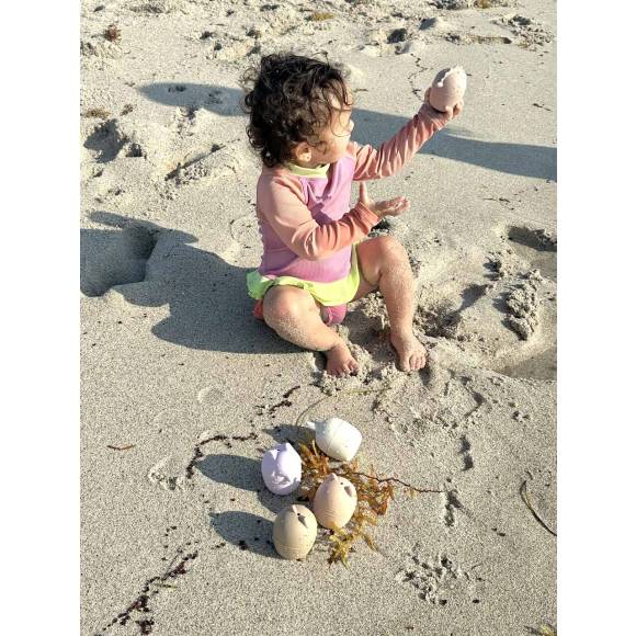 Silikonowe otwierane zabawki do kąpieli - zestaw 5 sztuk - Play&Store