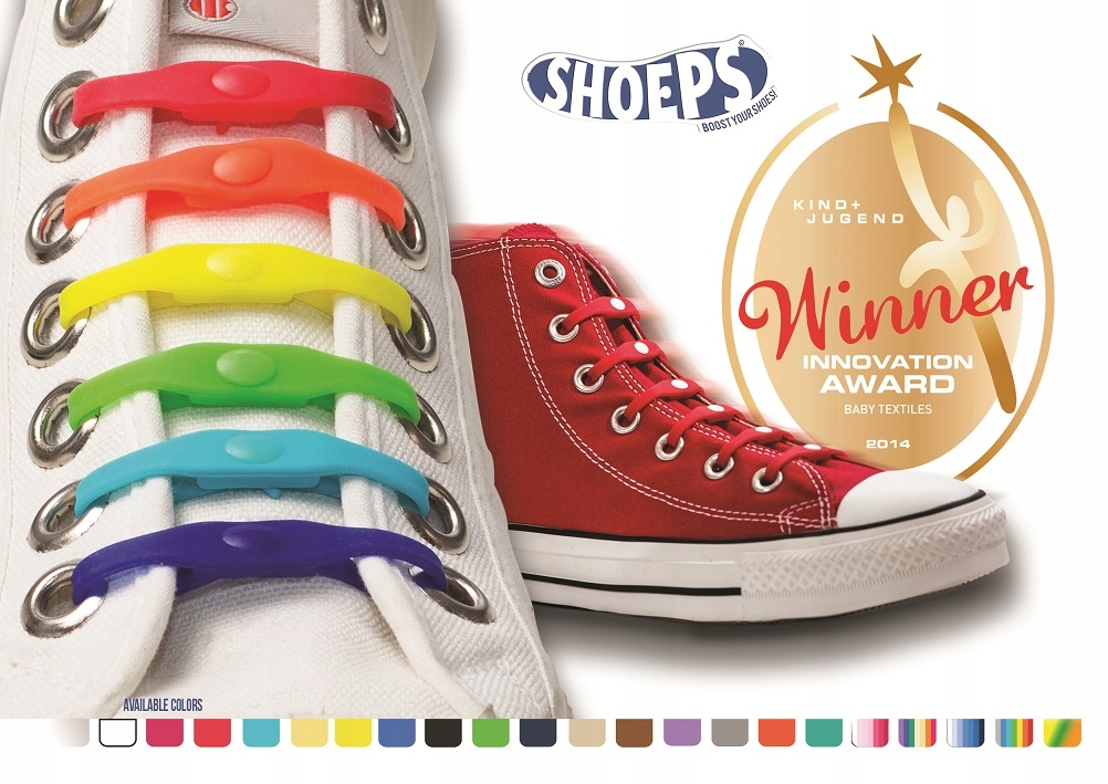 kolorowe sznurówki Shoeps