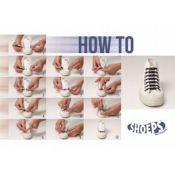 Sznurówki silikonowe bez wiązania - Fuksja SHOEPS