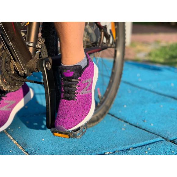 Sznurówki silikonowe bez wiązania - Fuksja SHOEPS