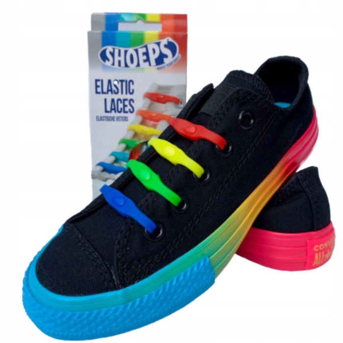 Silikonowe Sznurówki Shoeps MIX - miks kolorów