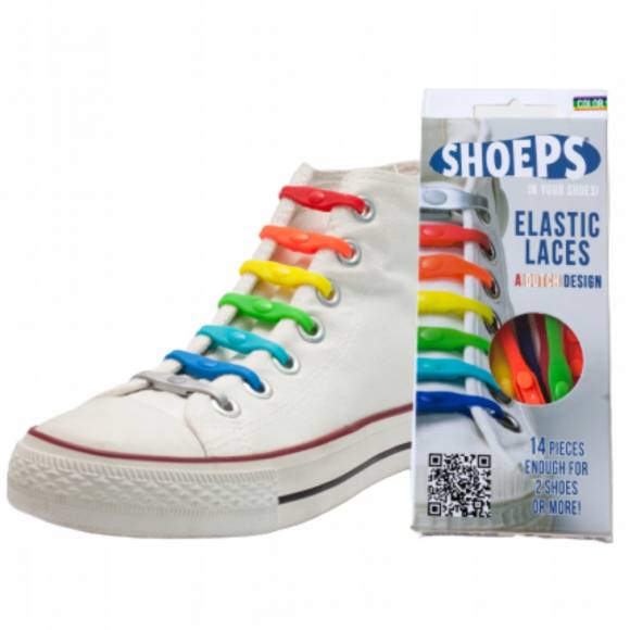 Sznurówki silikonowe bez wiązania - Kolorowe SHOEPS