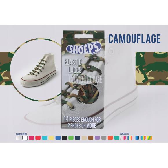 shoeps sznurówki silikonowe moro